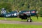 OE-EAS Chance Vought F4U-4 Corsair plane in Mollis in Switzerland