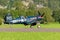 OE-EAS Chance Vought F4U-4 Corsair plane in Mollis in Switzerland
