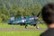 OE-EAS Chance Vought F4U-4 Corsair plane in Mollis in Switzerland