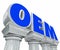 OEM Letters Stone Columns Original Equipment Manufacturer Parts