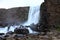 Ofaerufoss waterfall.