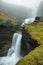 Ofaerufoss waterfall in Eldgja canyon