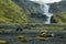 Ofaerufoss waterfall in Eldgja canyon