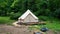 Off Grid Tipi / Wall Tent Camp. Airbnb Hipcamp Bushcraft campsite. Survival Shelter