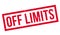 Off Limits rubber stamp