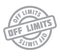 Off Limits rubber stamp