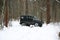 Off-road Action in the forest, 4x4, snow and vehicle