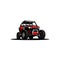 off road adventure atv - utv - buggy isolated vector