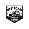 Off road adventure club car logo badge  design. 4x4 vehicle illustration for extreme expedition community show identity