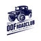 Off-road car logo illustration. Off-road 4x4 extreme car club logo templates. Vector symbols