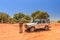 Off road driving with Toyota Land Cruiser through the Outback of South Australia