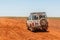 Off road driving with Toyota Land Cruiser through the Outback of South Australia