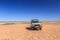 Off road driving with Toyota Land Cruiser through the Outback of South Australia