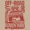 Off-Road Extreme Adventure SUV poster or t-shirt design