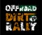 Off-Road grunge dirt rally lettering