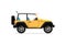 Off road jeep isolated vector icon