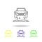off road jump colored icon. Can be used for web, logo, mobile app, UI, UX