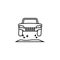 off road jump icon. Element of racing for mobile concept and web apps icon. Thin line icon for website design and development, app