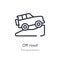 off road outline icon. isolated line vector illustration from transportation collection. editable thin stroke off road icon on