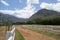 Off road track through the farm lands in Franschoek, South Africa