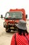 An off-road truck came to pick-up tourists at the Sand Dunes