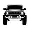 Off road truck , front view, vector illustration