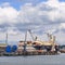 Off-shore vessel in a dock, Rotterdam, Netherlands