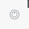 On-Off switch, linear style sign for mobile concept and web design