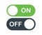 On off switch slider activate button