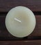 Off white brown candle