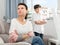 Offended mother after disagreements with son