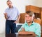 Offended son having conflict with father