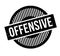 Offensive rubber stamp