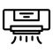 Office air conditioner icon outline vector. Clean filter