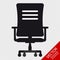 Office Armchair Icon - Vector Illustration - Isolated On Transparent Background