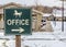 Office Arrow with Horse in Winter