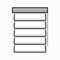 Office blinds. Modern jalousie outline icon
