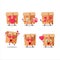 Office boxes cartoon character with love cute emoticon