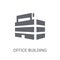 Office building icon. Trendy Office building logo concept on whi
