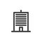 Office building line icon