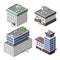 Office buildings isometric