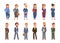 Office business people set. Corporate professionals, managers and businessmen. Professional workers, isolated cartoon