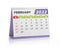Office Calendar 2022 February