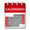 Office calendar month icon - SPANISH