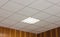 Office ceiling with built-in fluorescent lamp