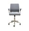 Office chair from gray cloth over white
