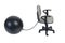 Office Chair with Large Ball and Chain
