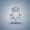 Office Chair Silhouette Empty Seat Furniture Isolated