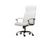 The office chair from white leather. Isolated