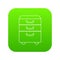 Office closet icon green vector